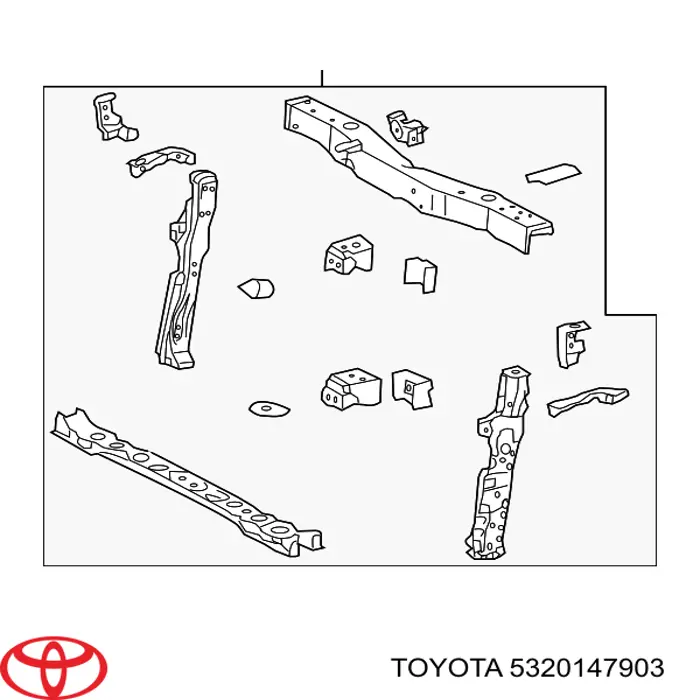 Панель передняя Toyota 5320147902 цена, от 50.68 USD