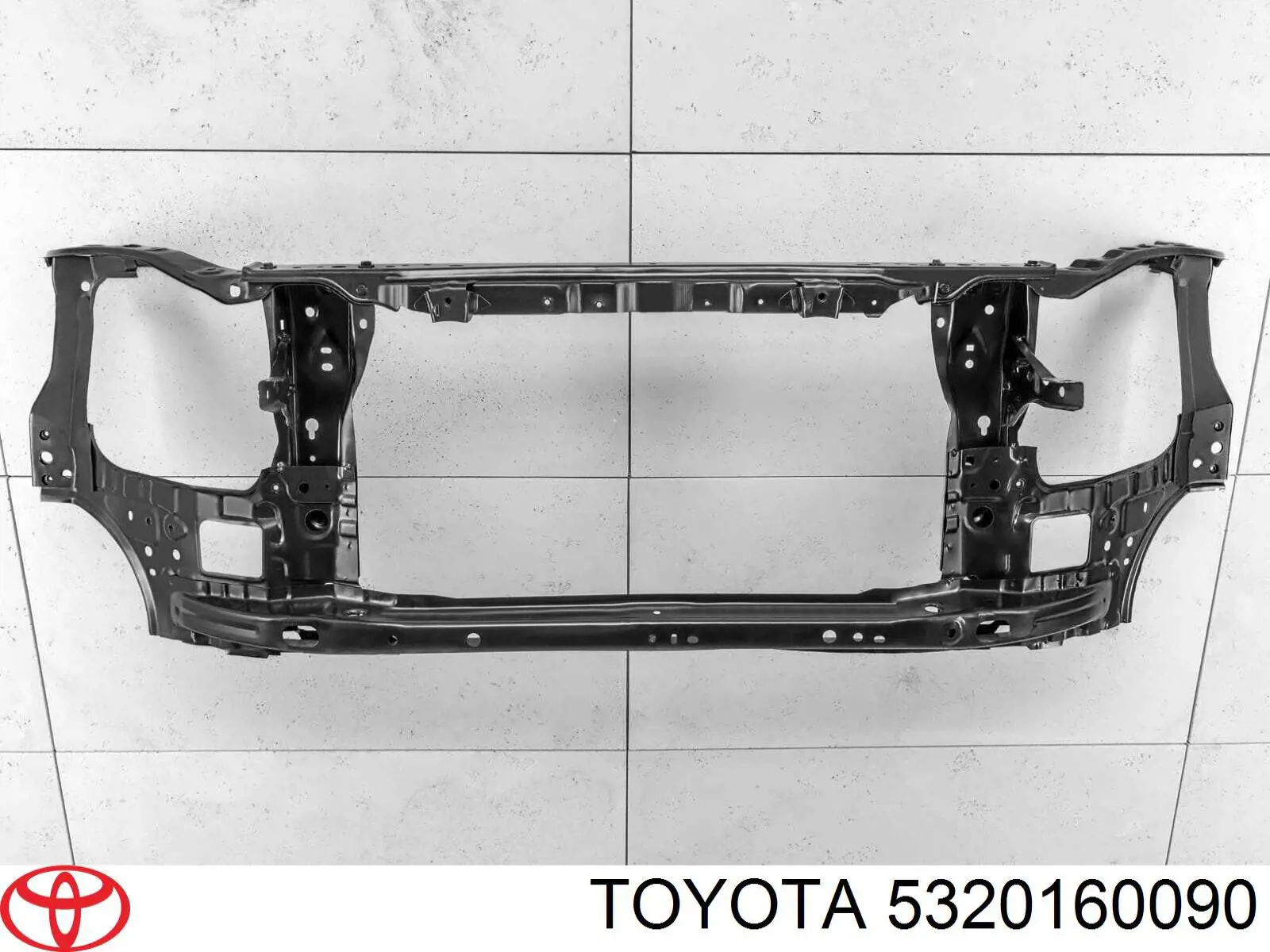 5320160090 Toyota суппорт радиатора в сборе (монтажная панель крепления фар)