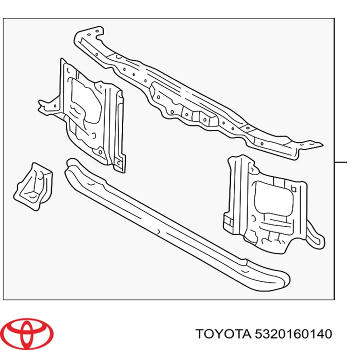  Рамка радиатора Toyota Land Cruiser 