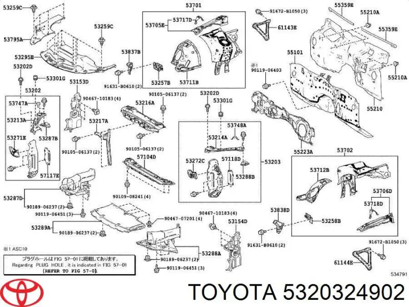 5320324902 Toyota 