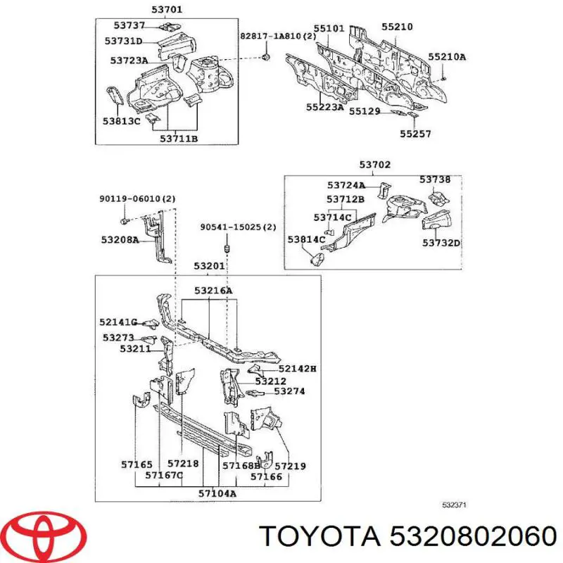  5320802060 Toyota