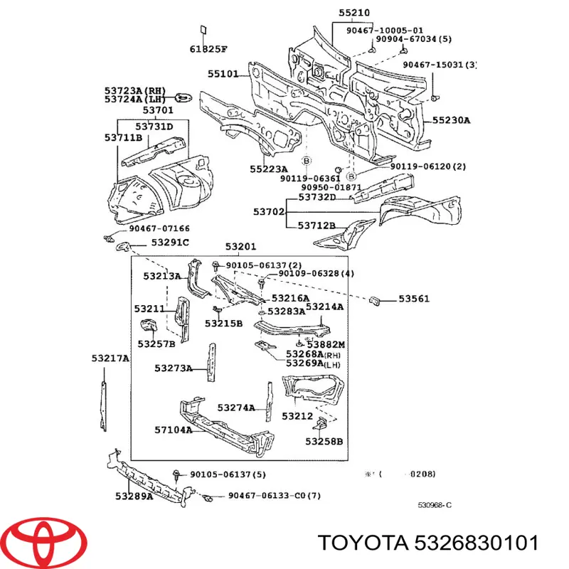 5326830101 Toyota 