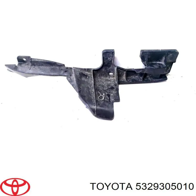 Conduto de ar (defletor) direito do radiador para Toyota Avensis (T25)