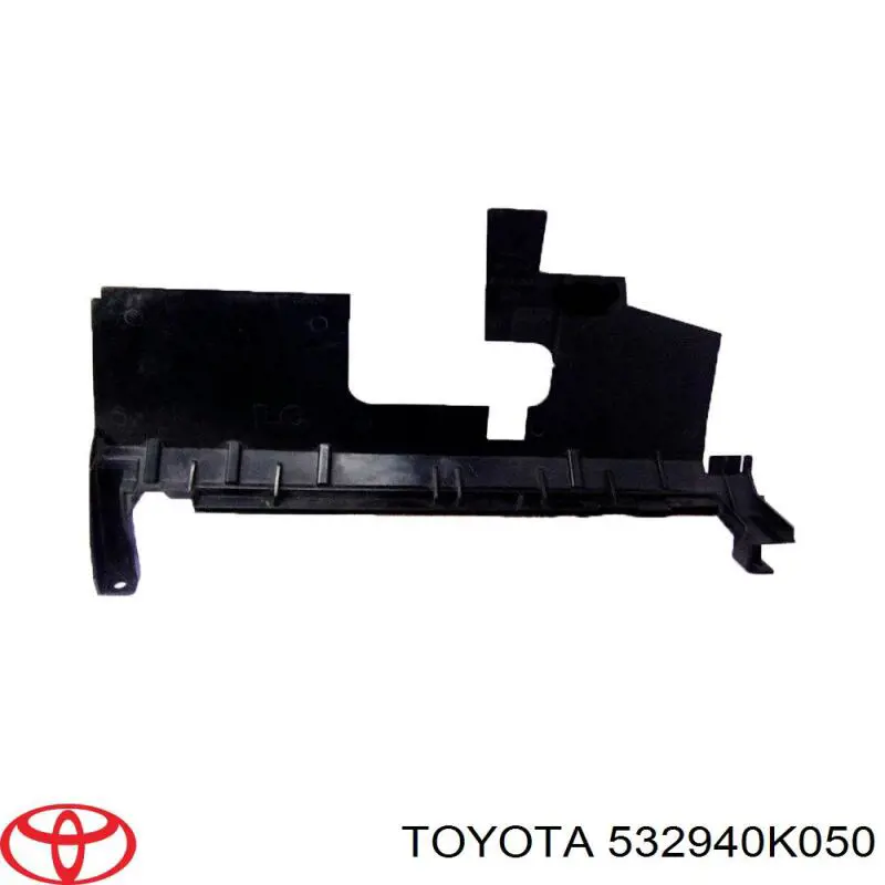 Воздуховод (дефлектор) радиатора левый Toyota 532940K050 цена, от 72.25 USD