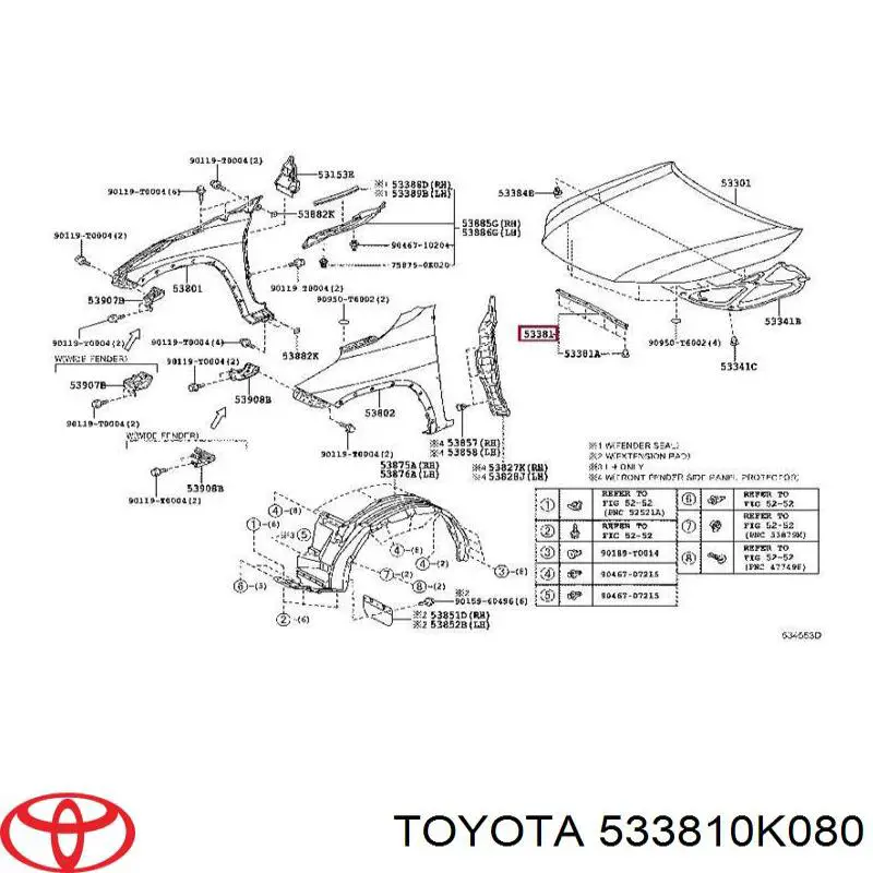 533810K080 Toyota 
