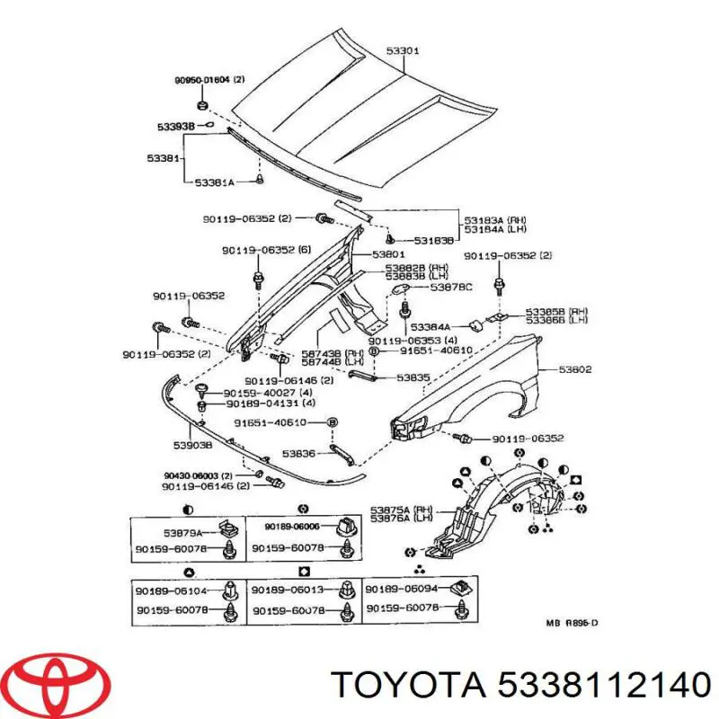  5338112140 Toyota