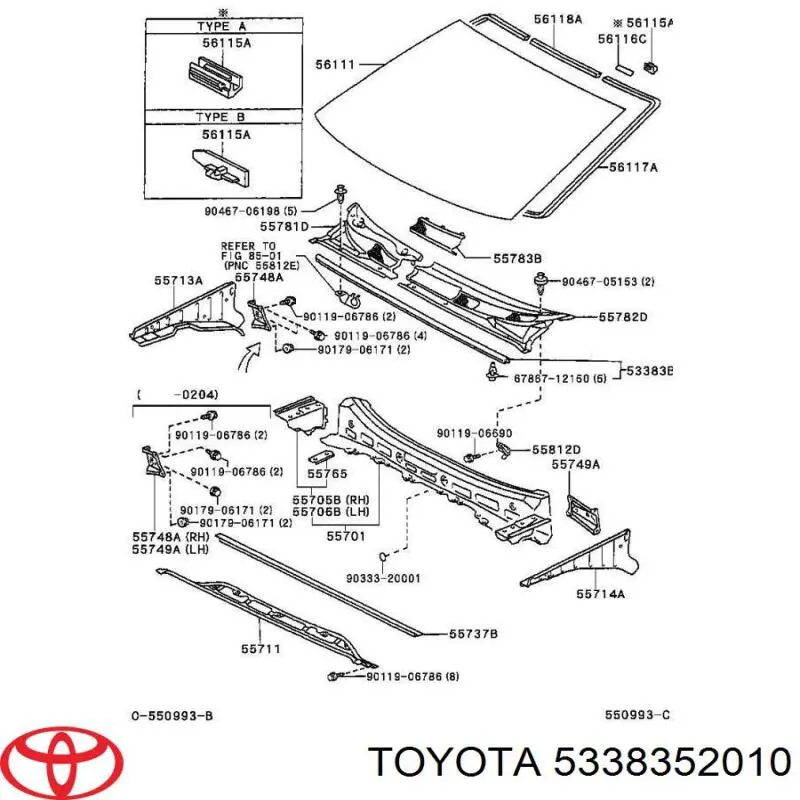  5338352010 Toyota