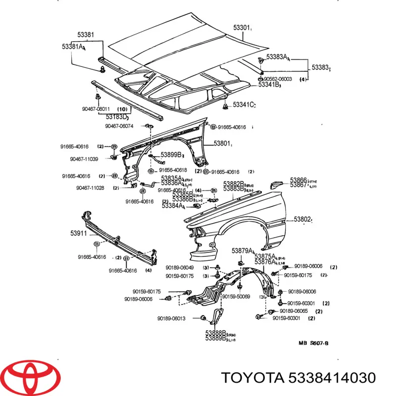  5338414030 Toyota