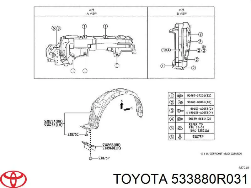 533880R031 Toyota 