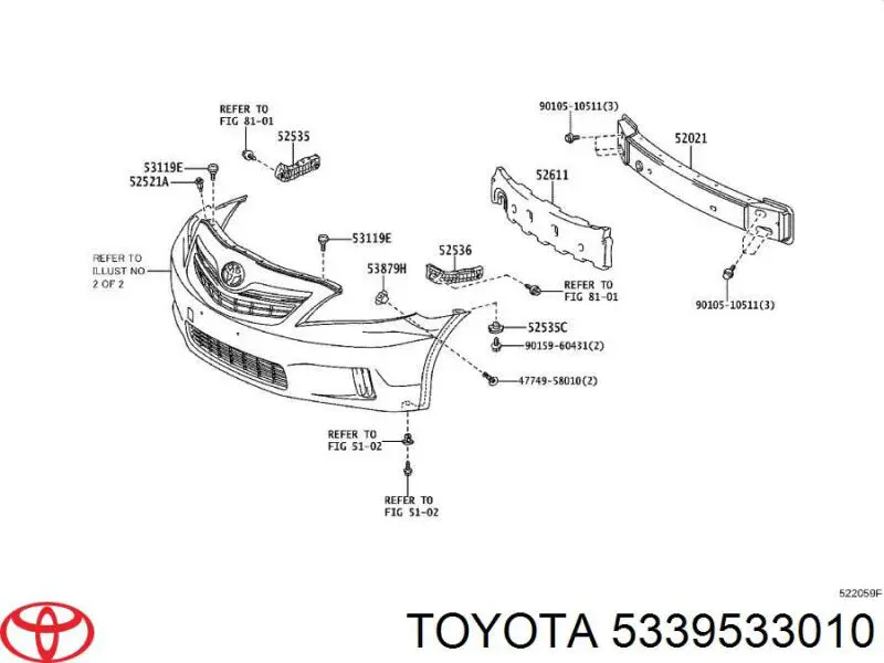 Sello Del Capo 5339533010 Toyota