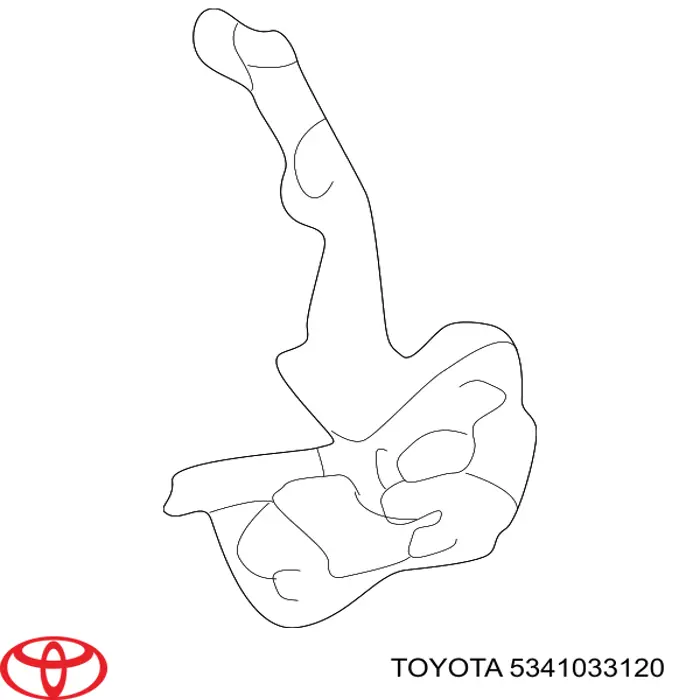 Купить 5341033120 Toyota Завеса капота правая