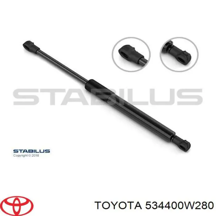 534400W280 Toyota amortecedor da capota