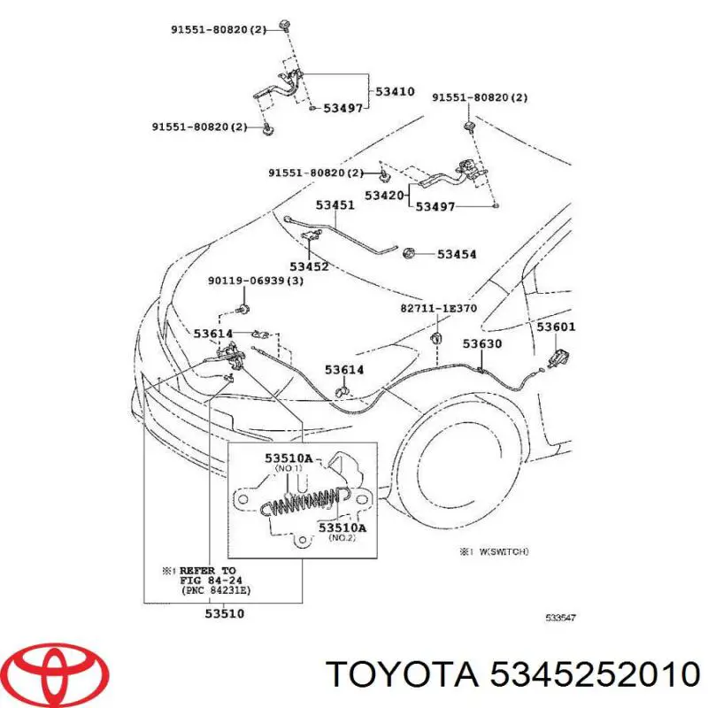 5345252010 Toyota 