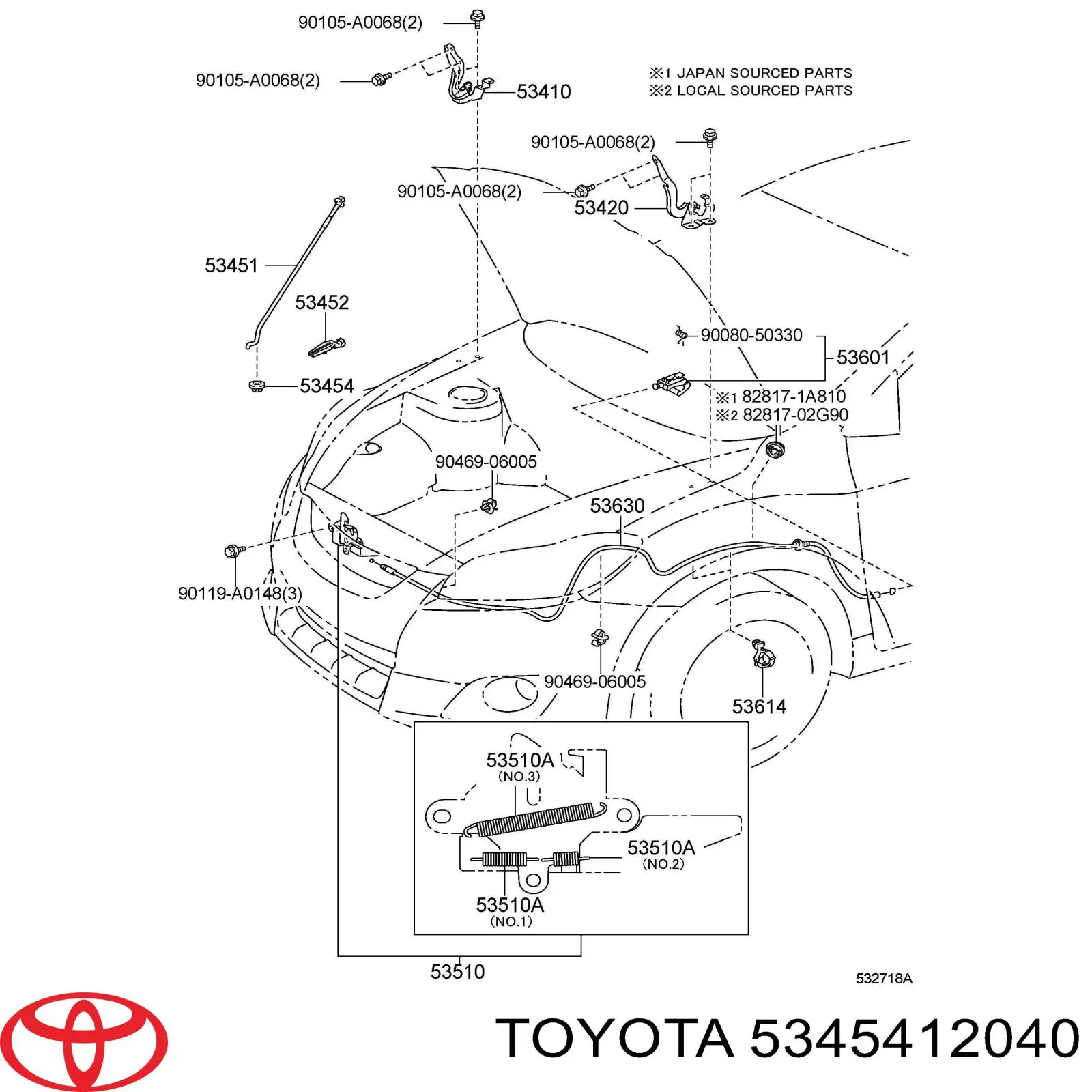 5345412040 Toyota 