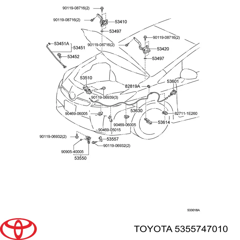 5355747010 Toyota 