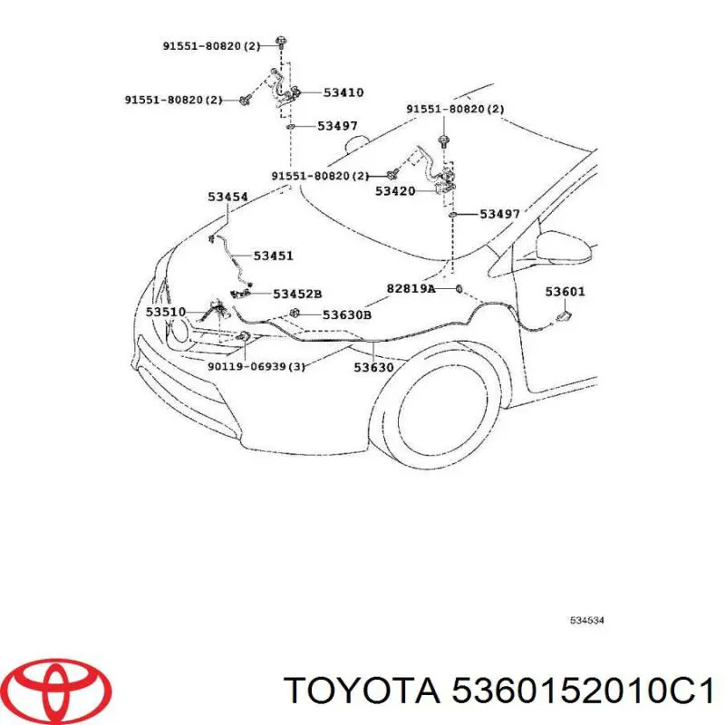  5360152010C1 Toyota