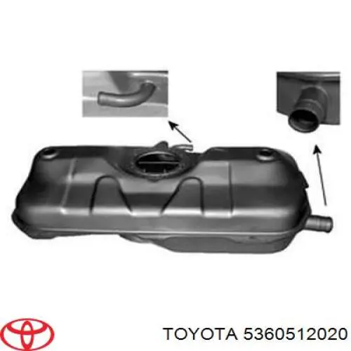 5360512020 TOYOTA Soporte del tanque de combustible original y equivalente