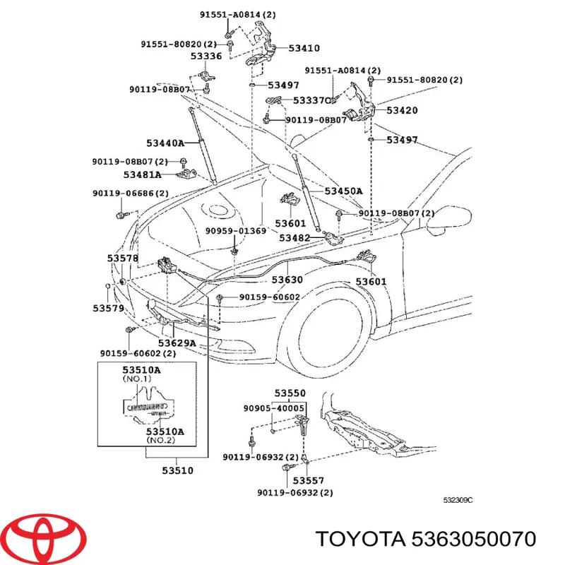  5363050070 Toyota