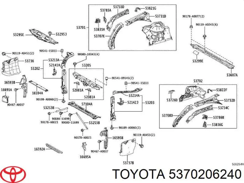  5370206240 Toyota