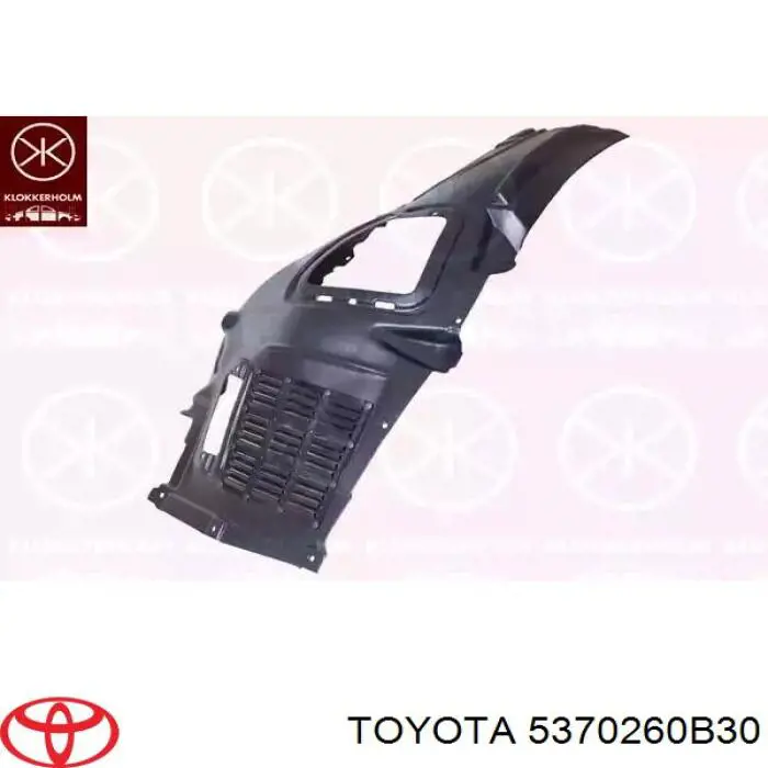 5370260B30 Toyota arco do pára-lama dianteiro esquerdo