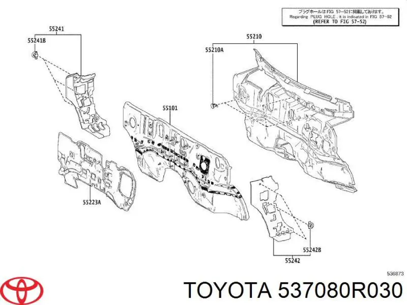  537080R030 Toyota