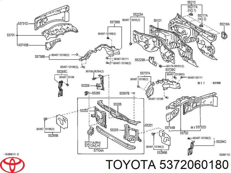  Арка крыла переднего левого Toyota Land Cruiser 