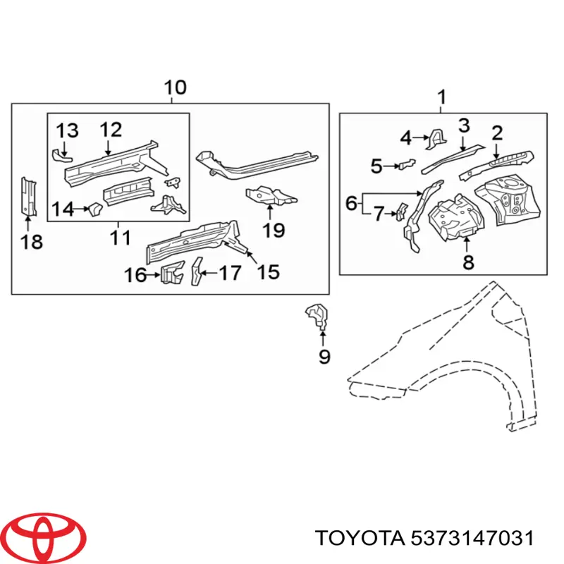 Toyota 5373147031 цена, от 108.25 USD