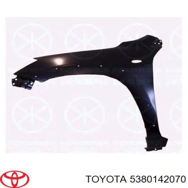 5380142010 Toyota Переднее правое крыло