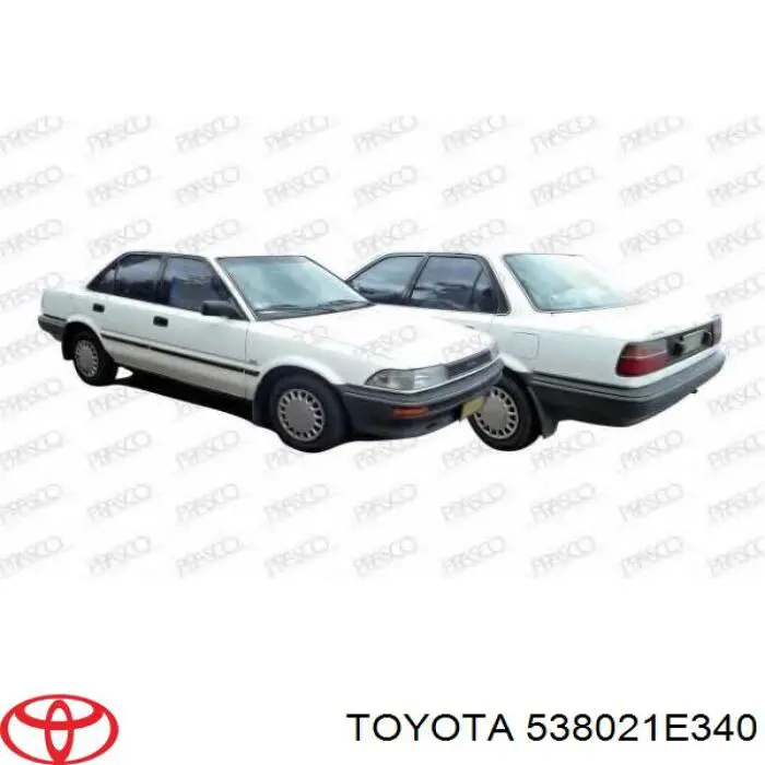 Pára-lama dianteiro esquerdo para Toyota Corolla (E9)