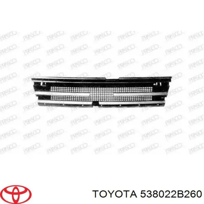 Guardabarros delantero izquierdo 538022B260 Toyota