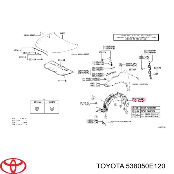 538050E120 Toyota