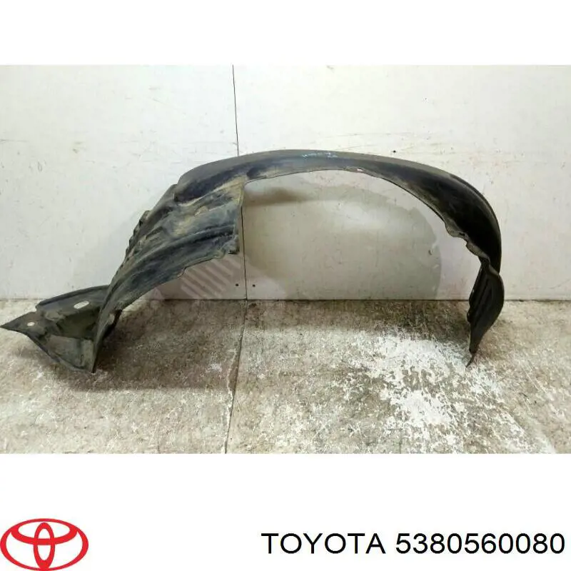 Guardabarros interior derecho, aleta delantera 5380560080 Toyota