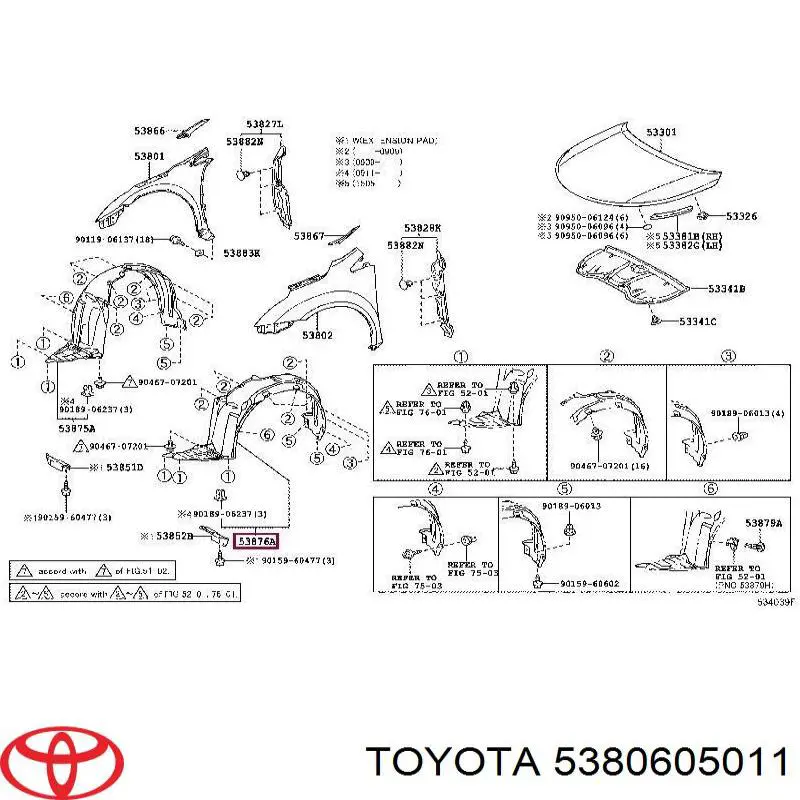  5380605011 Toyota