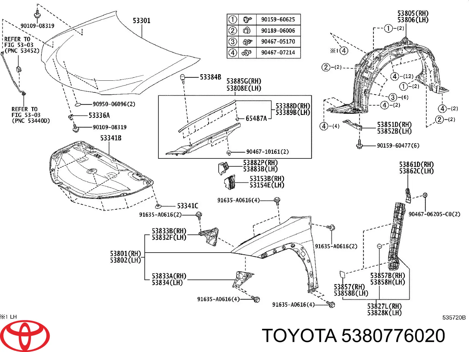 5380776020 Toyota 