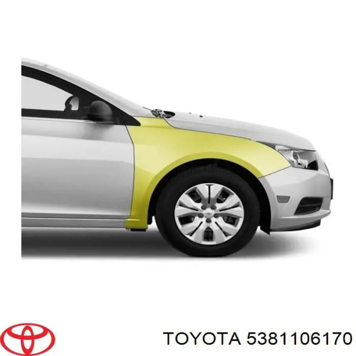 5381106170 Toyota pára-lama dianteiro direito