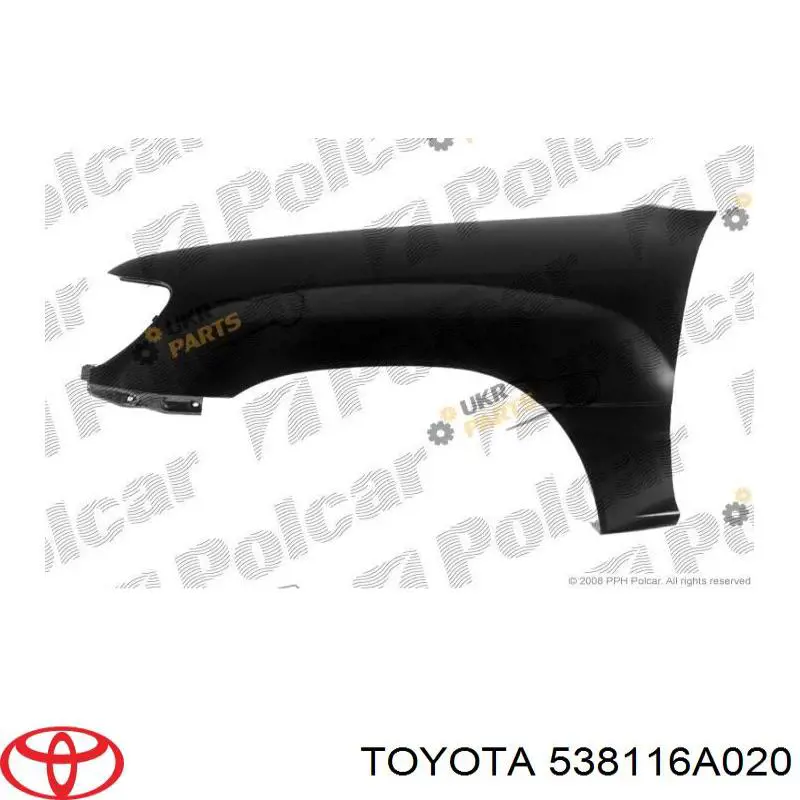 538116A020 Toyota pára-lama dianteiro direito
