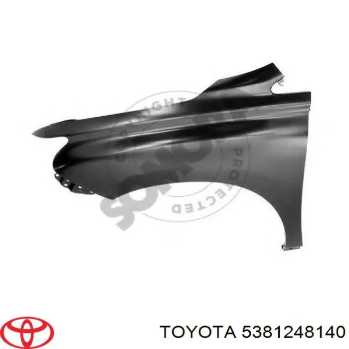 5381248140 Toyota pára-lama dianteiro esquerdo