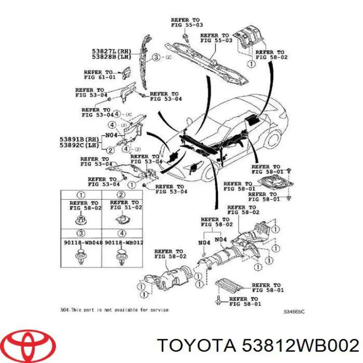  53812WB002 Toyota