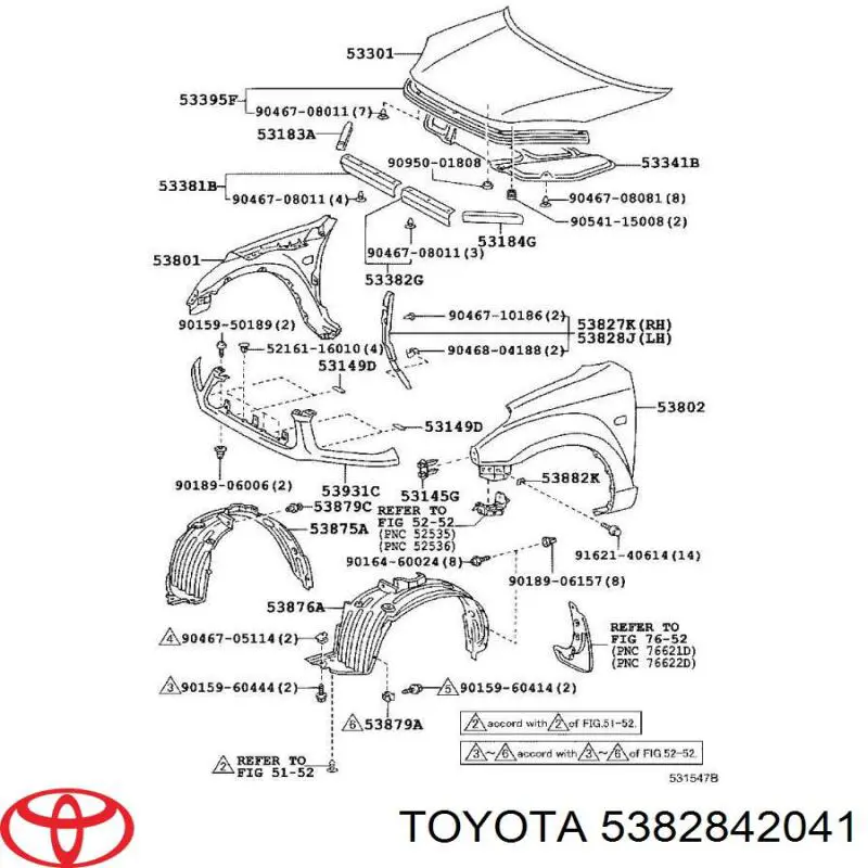  5382842041 Toyota