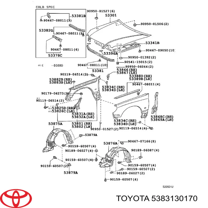 5383130170 Toyota 