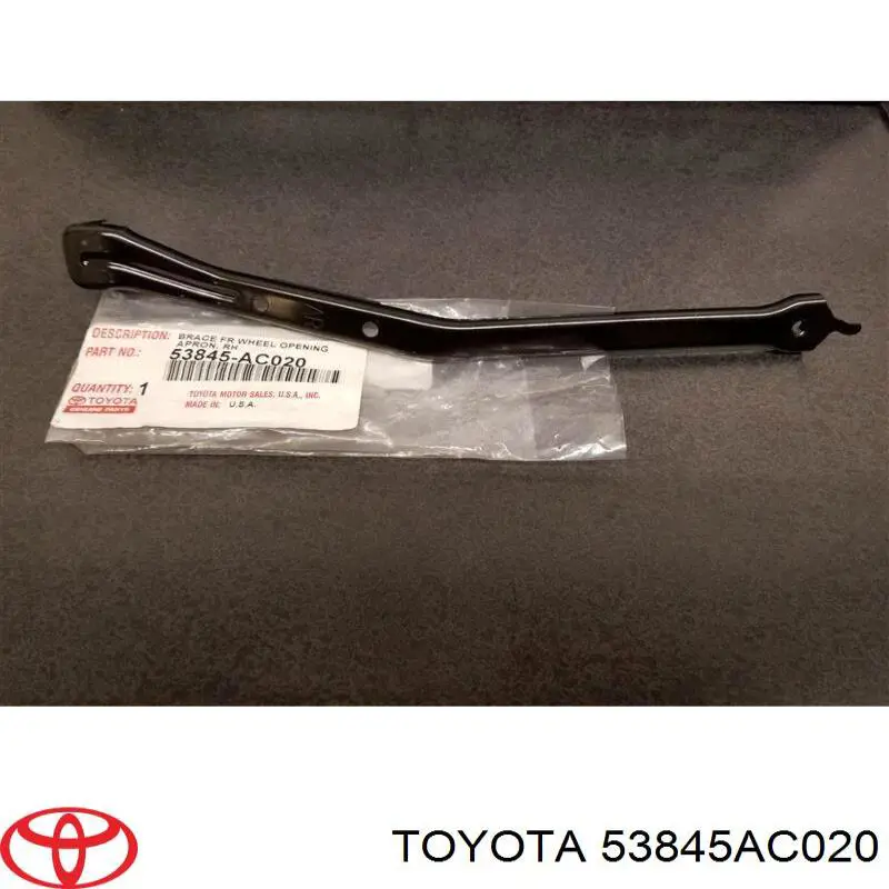 53845AC020 Toyota Левое крепление переднего бампера