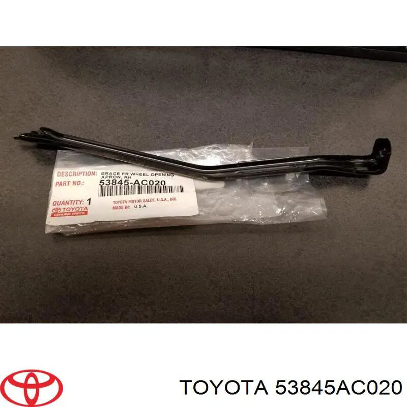 Кронштейн крепления бампера переднего левый Toyota 53845AC020 цена, от 6.34 USD