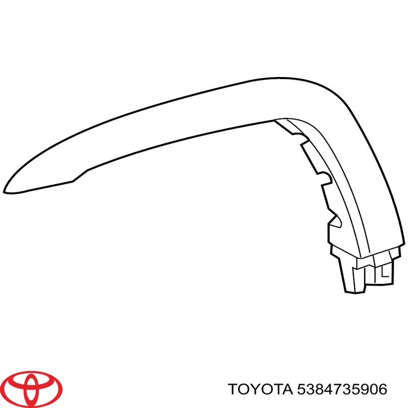 5384735906 Toyota Расширитель переднего крыла, правый
