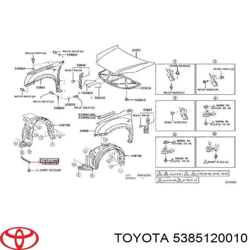 5385120010 Toyota 