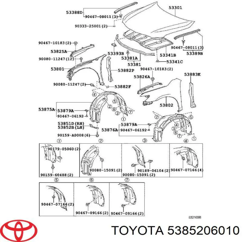  5385206010 Toyota