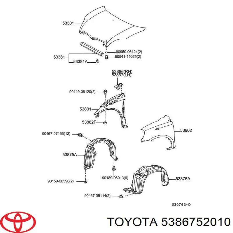  5386752010 Toyota