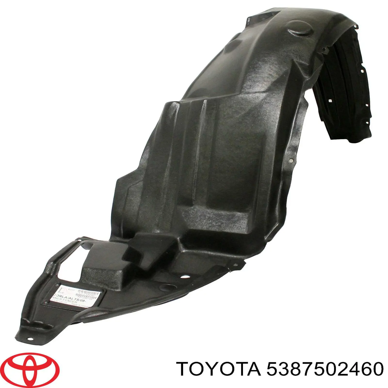 Guarda-barras direito do pára-lama dianteiro para Toyota Corolla (E18)