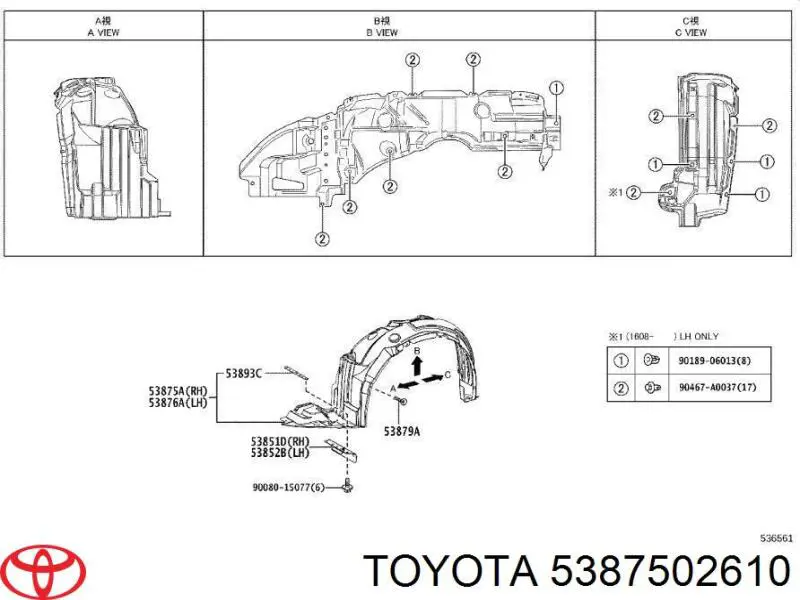 5387502610 Toyota 