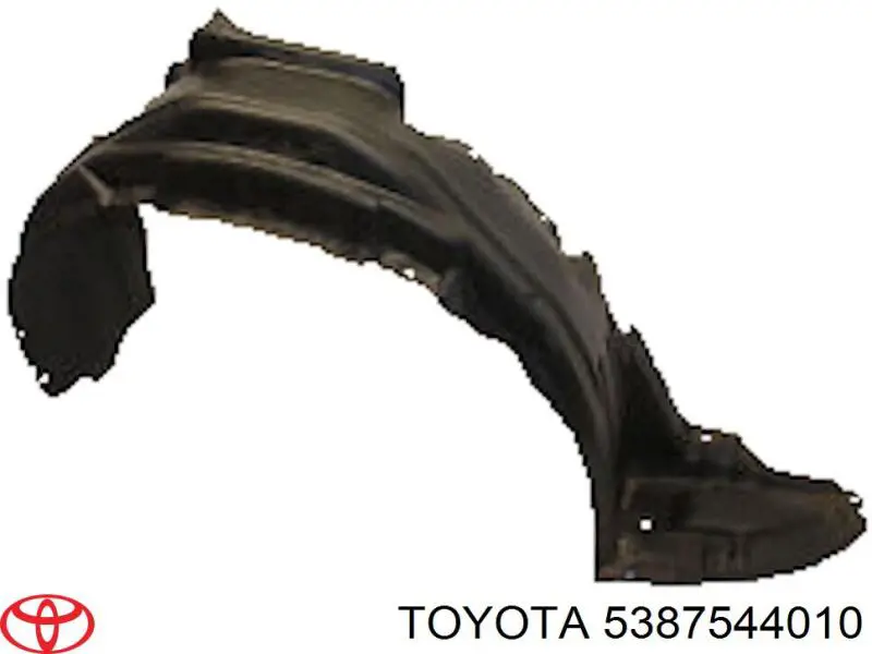 5387544010 Toyota guarda-barras direito do pára-lama dianteiro