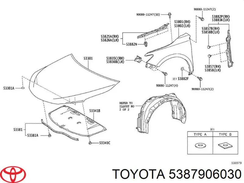 5387906030 Toyota 